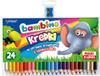 Kredki Bambino 24 kol. w oprawie drewnianej + temperówka 000447