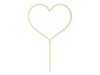 Topper drewniany Serce 23cm 184589