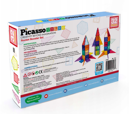 Picasso Tiles Klocki magnetyczne 32 elementy 021962