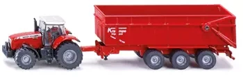 Siku 1844 Traktor Massey Ferguson Z Przyczepą