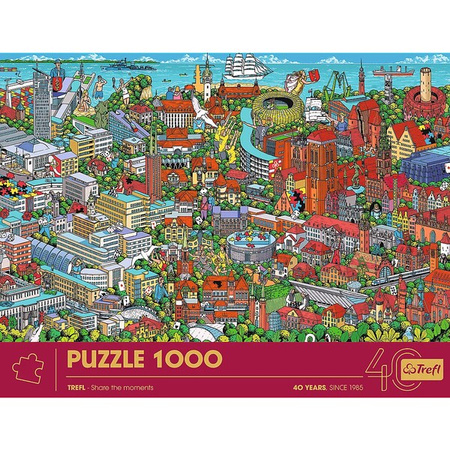 Puzzle Trefl 1000 Jubileusz Trójmiasto 109245