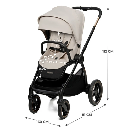 Kinderkraft  Nea 2 Soft Beige 2w1 926039 Wózek wielofunkcyjny