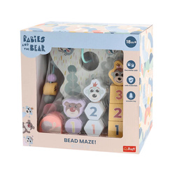 Trefl Zabawka drewniana Bead maze Shapes&numbers 618235