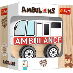 Trefl zabawka drewniana ambulans 610000