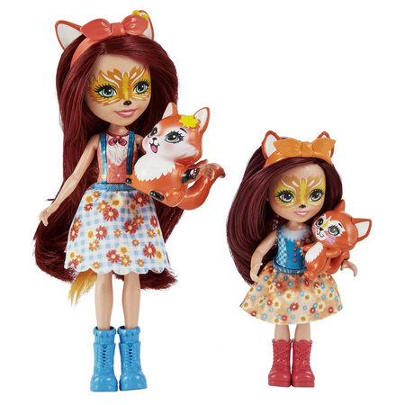 Enchantimals HCF81/HCF79 Lalki siostry Felicity Fox i Feana Fox 009022