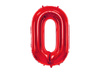 Balon foliowy cyfra 0 czerwony 86cm 168701