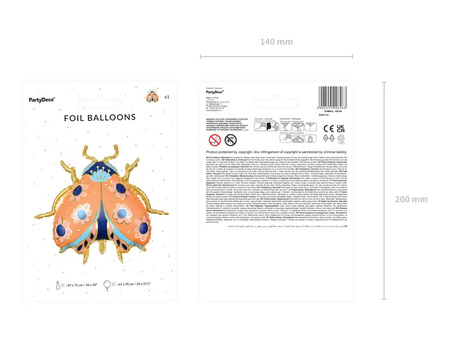 Balon foliowy Biedronka 87x75cm 006263
