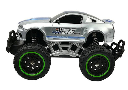 Auto zdalnie sterowane R/C 6,5 km/h wysokie koła srebrne 996577