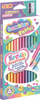 Kredki Dwustronne 12szt 24kol 18cm Pudełko Pastel Standard 642890
