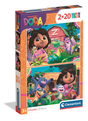 Clementoni Puzzle 2x20el Super Kolor Dora 248278