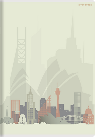 Zeszyt Top 2000 A5 60k krata z marginesem 70g City/Gradient 412229