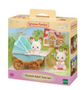 Sylvanian families 5432 zestaw bliźniaków królików + wózek