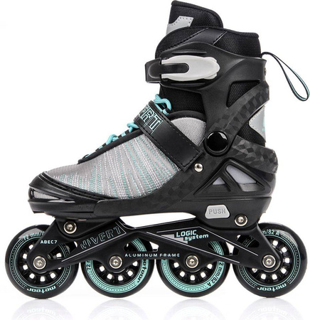 Łyżworolki meteor divert grey/minth 30-33 s 032330
