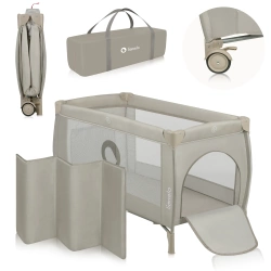Lionelo łóżeczko turystyczne Stefi Plus Beige Cappucino 722346