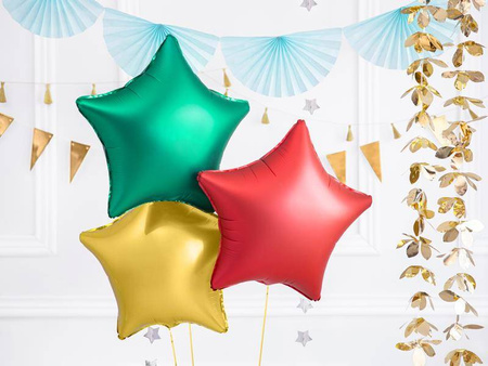 Balon foliowy gwiazdka 48cm czerwony