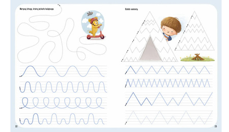 Zabawy z Felusiem i Guciem. Ćwiczymy wzory i szlaczki 142269