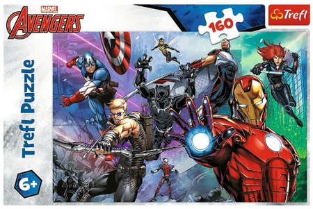 Puzzle Trefl 160 Zawsze gotowi bohaterowie Disney Marvel The Avengers 154245