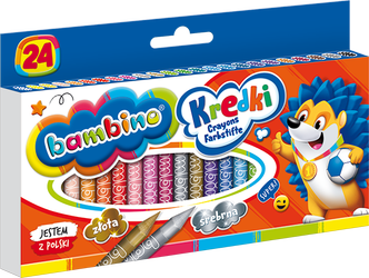 Kredki Bambino świecowe 24 kol. 000218