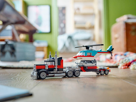 Lego 31146 Creator Ciężarówka z platformą i helikopterem