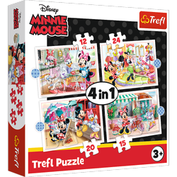 Puzzle Trefl 4w1 Minnie Z Przyjaciółkami Disney