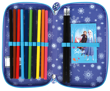 Piórnik podwójny z wyposażeniem frozen mkmk