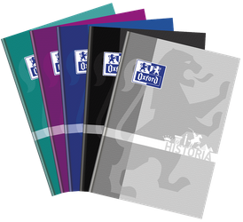 Brulion Oxford temat. A5 80k 90g Historia krata szyty 355526