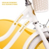 Rowerek 14 cali Heart bike biało złoty 350997 Rower