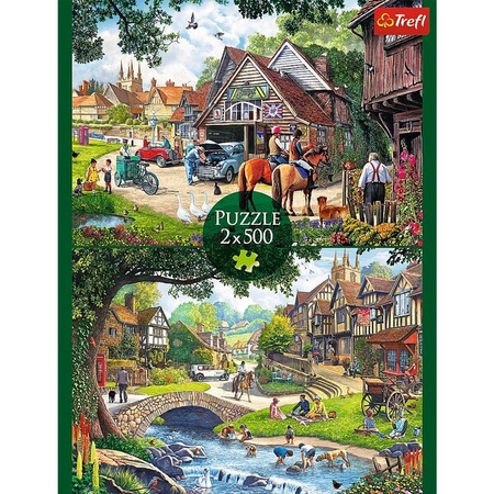 Puzzle Trefl 2x500 Sielankowe życie 374940