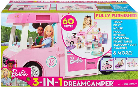 Barbie ghl93 kamper 3w1 umeblowany 