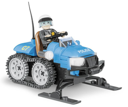 Cobi 1544 action town police snowmobile 100k