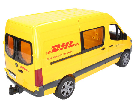 Bruder 02671 MB Sprinter DHL z figurką kuriera i z akcesoriami 026714