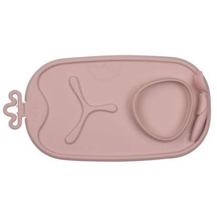 B.Box roll + go Zwijana mata BLW do nauki samodzielnego jedzenia dla dzieci róż 002192