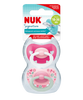 Nuk Smoczek uspokajający silikonowy 0-6 m-cy Signature Night 2szt /box 382300