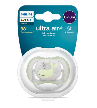 Philips AVENT Smoczek Ultra Air 6-18m chłopiec 9017572