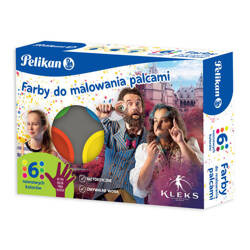 Pelikan Farby do malowania palcami 6kol neon Kleks 591279