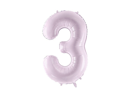 Balon foliowy cyfra 3 72cm fiolet 052550