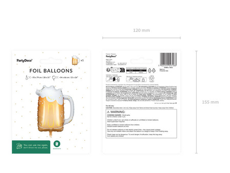 Balon foliowy Piwo 66x54cm 043183