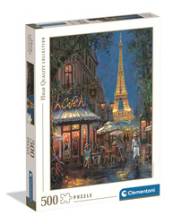 Clementoni Puzzle 500 HQ Night at the Eiff Cafe 355716