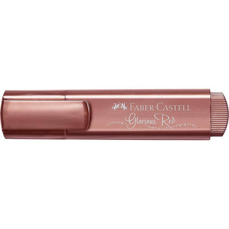 Faber-Castell Zakreślacz 1546 metaliczny czerwony 546733