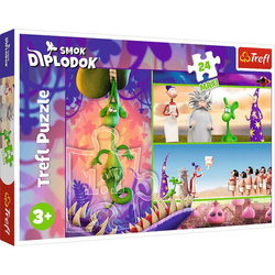 Puzzle trefl 24 maxi Ciekawski Smok Diplodok 143768