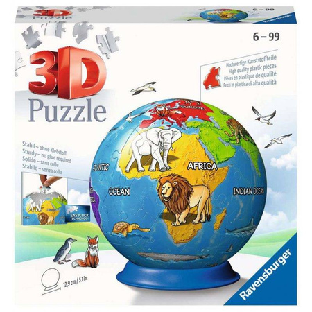 Puzzle Ravensburger 3D Kula 72el Dziecinny globus 118403