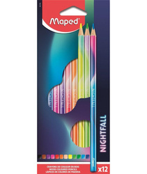 Maped kredki Nightfall trójkątne 12 kolory 317005