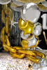 Balon foliowy okrągły Pastylka 45cm złoty 010819