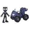 Marvel F1459/F1943 Spidey i przyjaciele Czarna Pantera z pojazdem Figurka 10 cm 974962