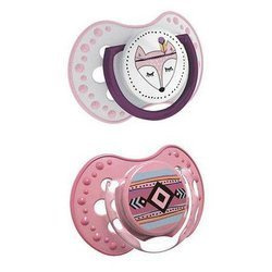 Lovi smoczek gryzak silikonowy dynamiczny  0-3 m-cy (2szt) indian summer