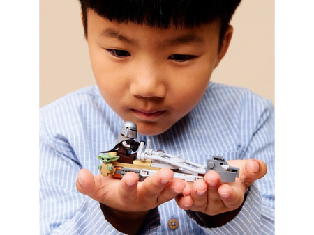 LEGO 75436 STAR WARS Śmigacz Mandalorianina i Grogu dla dzieci 062951