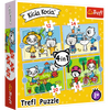 Puzzle trefl 4w1 dzień kici koci