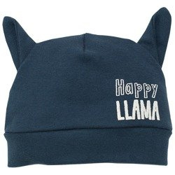 Czapka happy llama 74 grafit pinokio