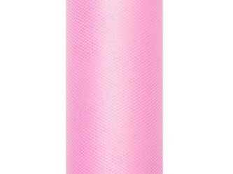Tiul gładki, j. różowy, 0,3 x 9m