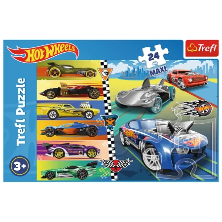 Puzzle Trefl 24 maxi Szybkie Hot Wheels 143621